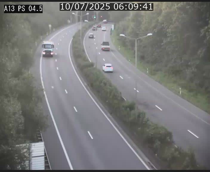 Traffic live webcam Luxembourg Differdange - A13 direction Esch-sur-Alzette - BK 4.5