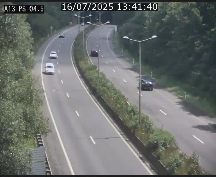 Traffic live webcam Luxembourg Differdange - A13 direction Esch-sur-Alzette - BK 4.5