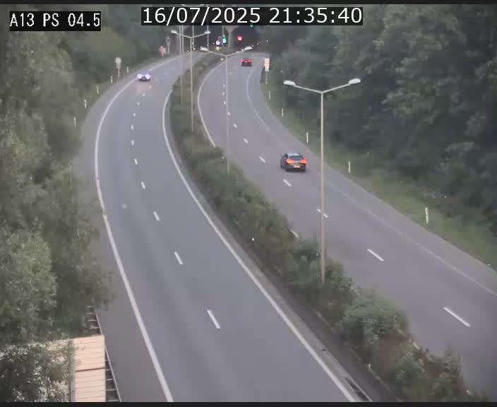 Traffic live webcam Luxembourg Differdange - A13 direction Esch-sur-Alzette - BK 4.5
