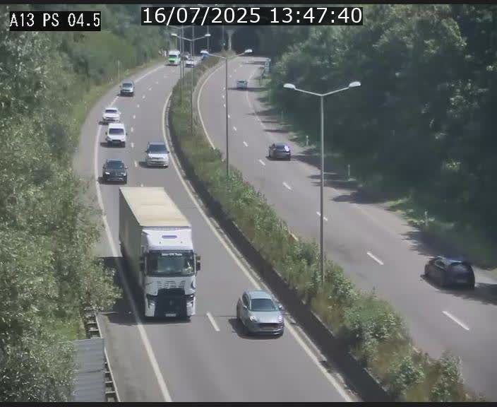 Traffic live webcam Luxembourg Differdange - A13 direction Esch-sur-Alzette - BK 4.5