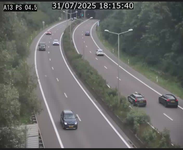 Traffic live webcam Luxembourg Differdange - A13 direction Esch-sur-Alzette - BK 4.5