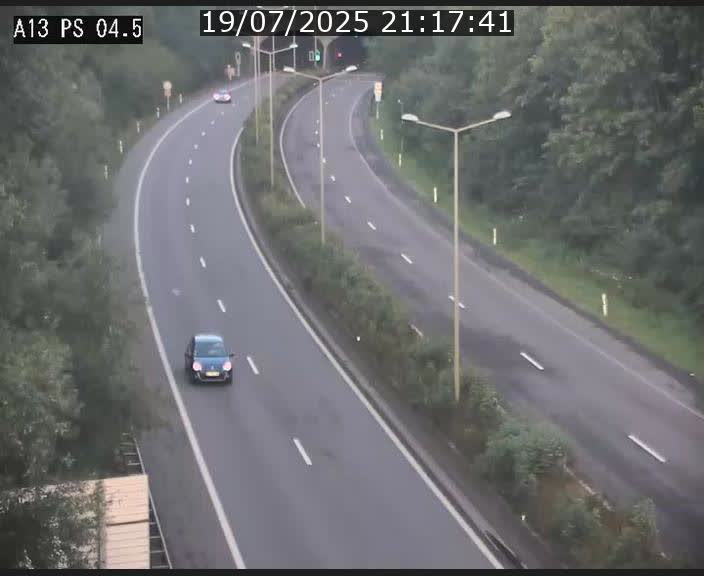 Traffic live webcam Luxembourg Differdange - A13 direction Esch-sur-Alzette - BK 4.5