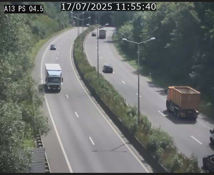 Traffic live webcam Luxembourg Differdange - A13 direction Esch-sur-Alzette - BK 4.5