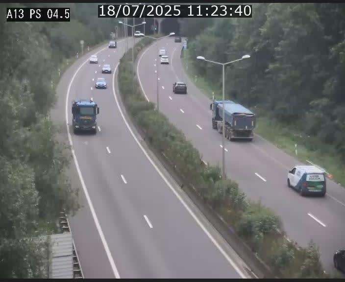 Traffic live webcam Luxembourg Differdange - A13 direction Esch-sur-Alzette - BK 4.5
