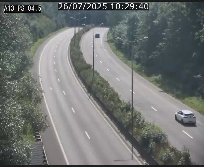 Traffic live webcam Luxembourg Differdange - A13 direction Esch-sur-Alzette - BK 4.5