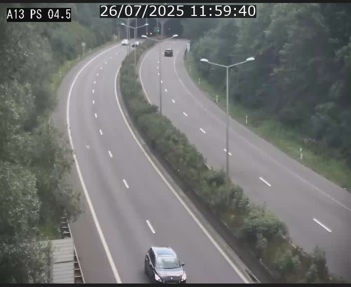 Traffic live webcam Luxembourg Differdange - A13 direction Esch-sur-Alzette - BK 4.5