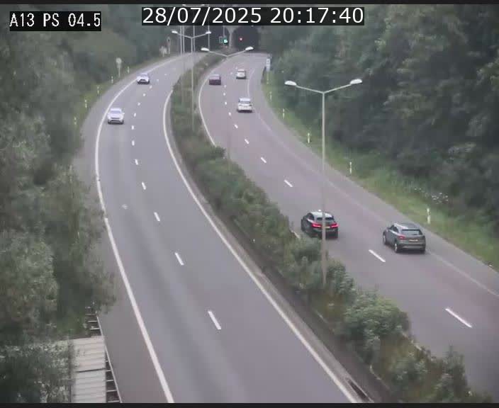 Traffic live webcam Luxembourg Differdange - A13 direction Esch-sur-Alzette - BK 4.5