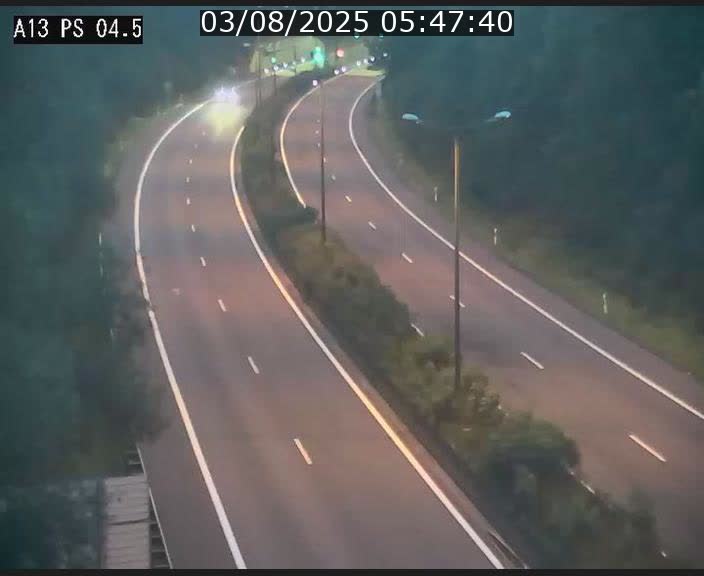 Traffic live webcam Luxembourg Differdange - A13 direction Esch-sur-Alzette - BK 4.5