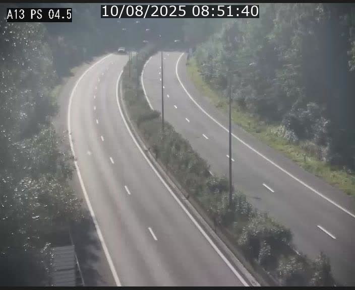 Traffic live webcam Luxembourg Differdange - A13 direction Esch-sur-Alzette - BK 4.5