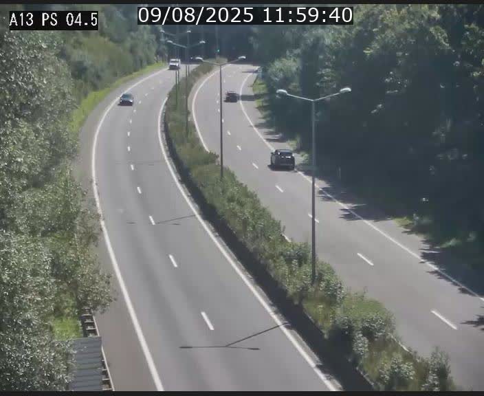 Traffic live webcam Luxembourg Differdange - A13 direction Esch-sur-Alzette - BK 4.5