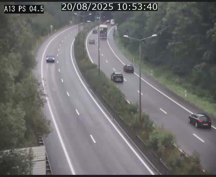 Traffic live webcam Luxembourg Differdange - A13 direction Esch-sur-Alzette - BK 4.5