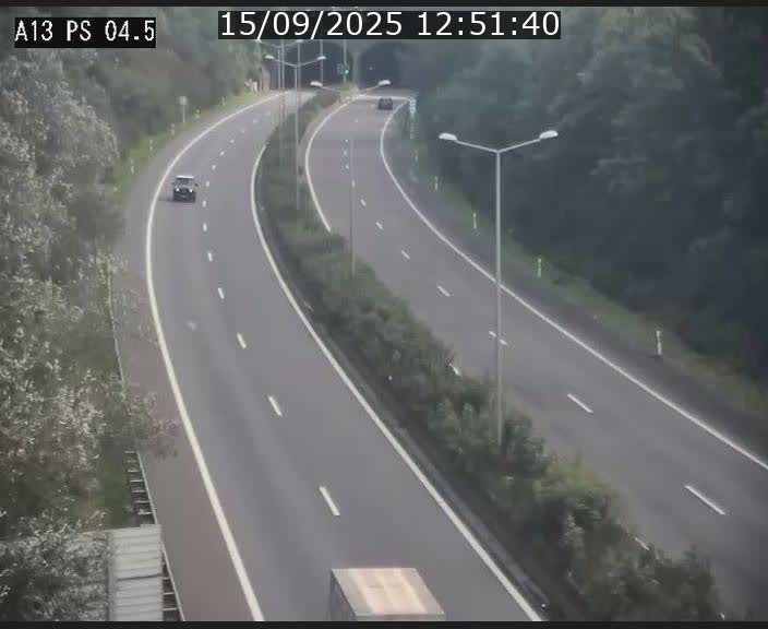 Traffic live webcam Luxembourg Differdange - A13 direction Esch-sur-Alzette - BK 4.5
