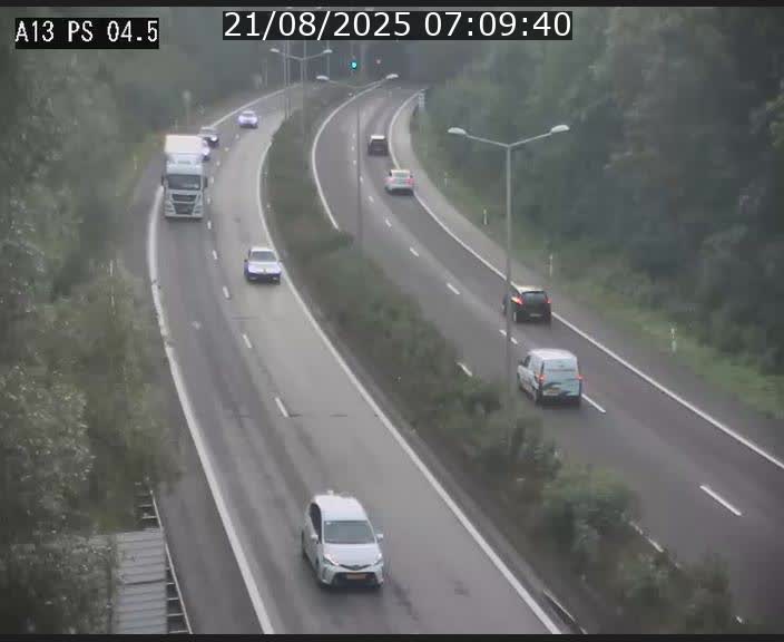 Traffic live webcam Luxembourg Differdange - A13 direction Esch-sur-Alzette - BK 4.5