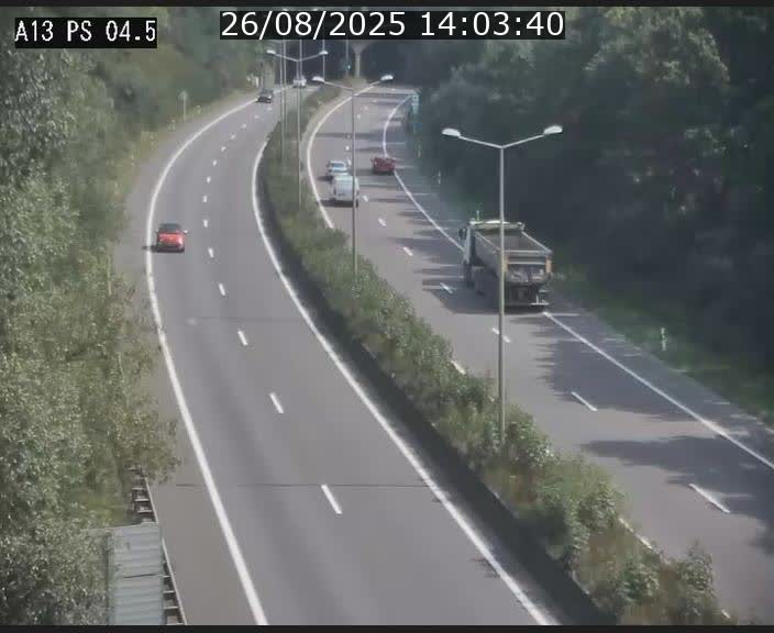 Traffic live webcam Luxembourg Differdange - A13 direction Esch-sur-Alzette - BK 4.5