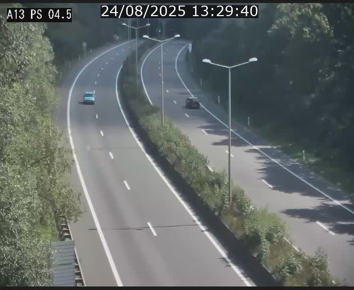 Traffic live webcam Luxembourg Differdange - A13 direction Esch-sur-Alzette - BK 4.5