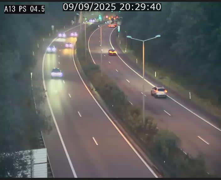 Traffic live webcam Luxembourg Differdange - A13 direction Esch-sur-Alzette - BK 4.5