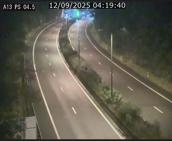 Traffic live webcam Luxembourg Differdange - A13 direction Esch-sur-Alzette - BK 4.5