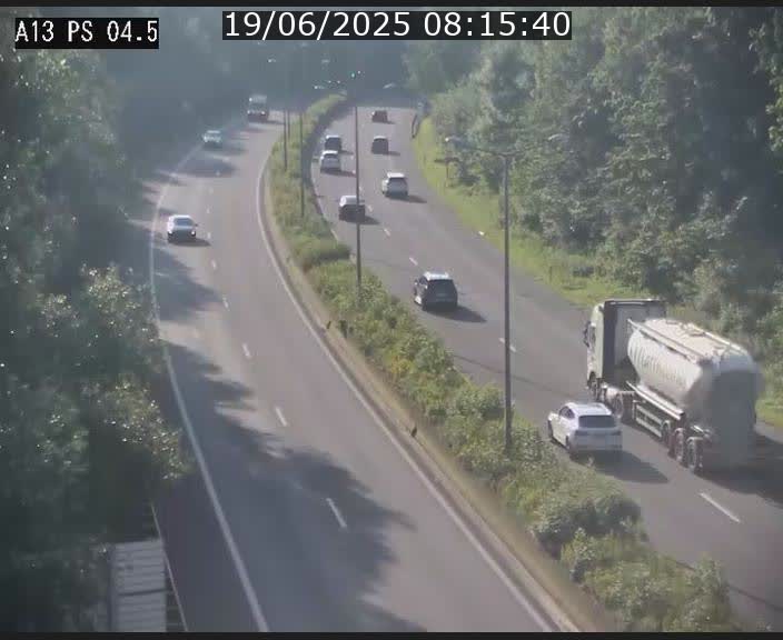 Traffic live webcam Luxembourg Differdange - A13 direction Esch-sur-Alzette - BK 4.5