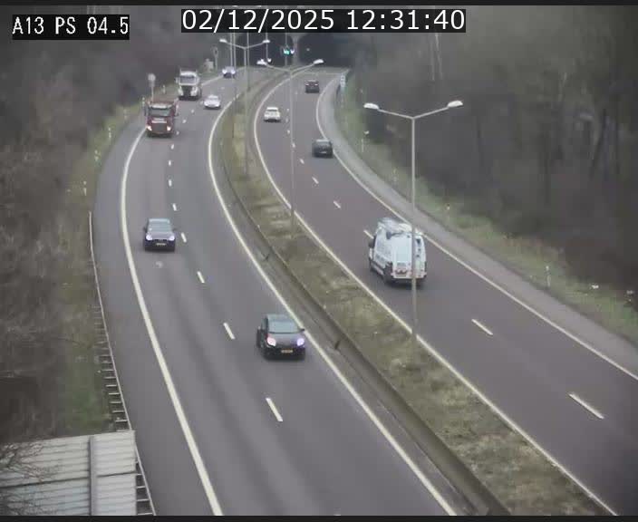 Traffic live webcam Luxembourg Differdange - A13 direction Esch-sur-Alzette - BK 4.5