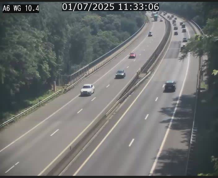 Traffic live webcam Luxembourg Mamer - A6 - BK 10.4 - direction Luxembourg/France/Allemagne