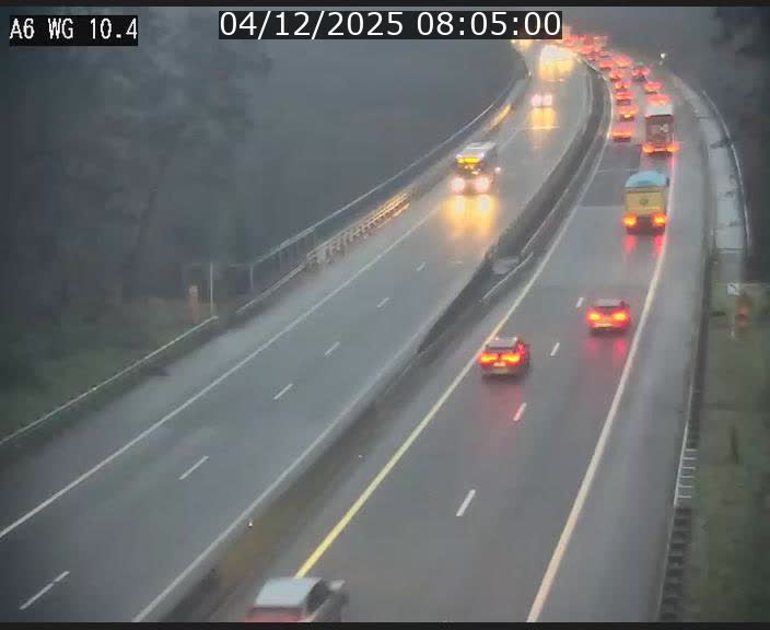 <h2>Traffic live webcam Luxembourg Mamer - A6 - BK 10.4 - direction Luxembourg/France/Allemagne</h2>