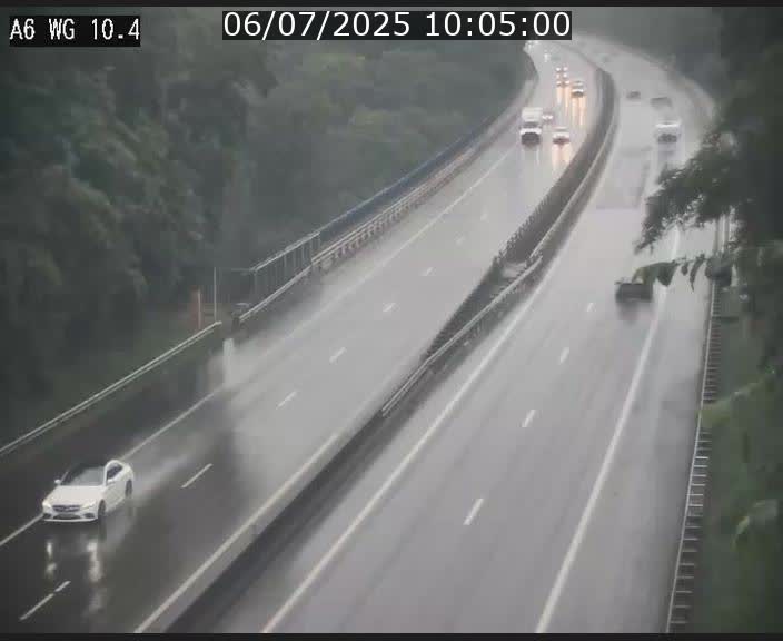 <h2>Traffic live webcam Luxembourg Mamer - A6 - BK 10.4 - direction Luxembourg/France/Allemagne</h2>