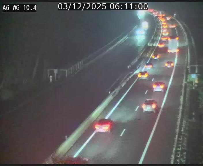 <h2>Traffic live webcam Luxembourg Mamer - A6 - BK 10.4 - direction Luxembourg/France/Allemagne</h2>