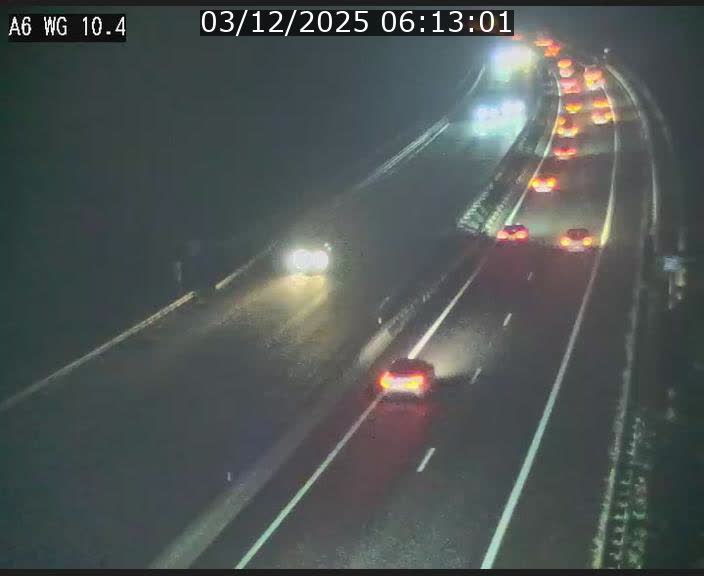 <h2>Traffic live webcam Luxembourg Mamer - A6 - BK 10.4 - direction Luxembourg/France/Allemagne</h2>