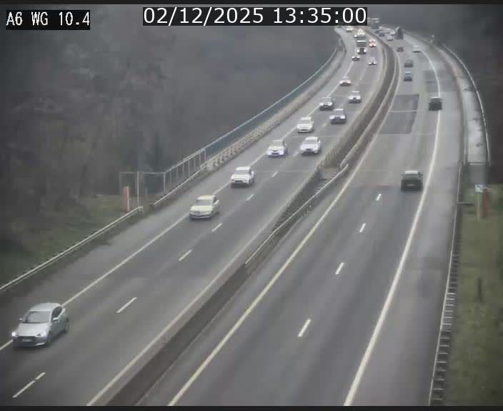 <h2>Traffic live webcam Luxembourg Mamer - A6 - BK 10.4 - direction Luxembourg/France/Allemagne</h2>