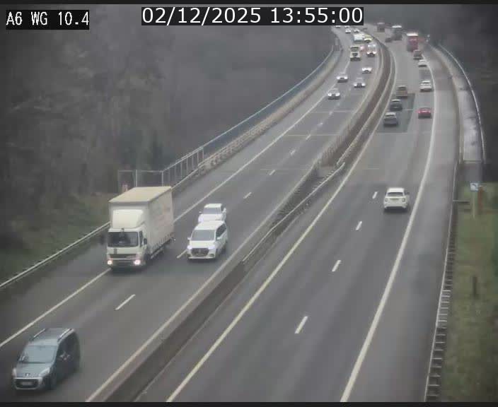 <h2>Traffic live webcam Luxembourg Mamer - A6 - BK 10.4 - direction Luxembourg/France/Allemagne</h2>