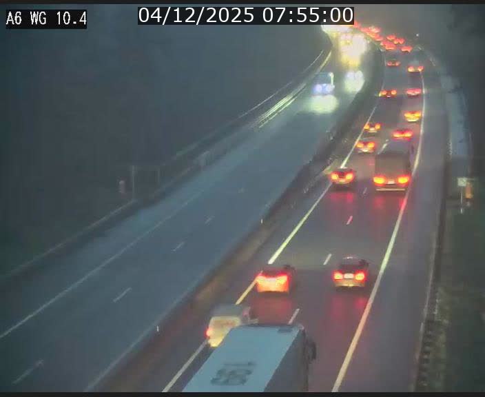 <h2>Traffic live webcam Luxembourg Mamer - A6 - BK 10.4 - direction Luxembourg/France/Allemagne</h2>