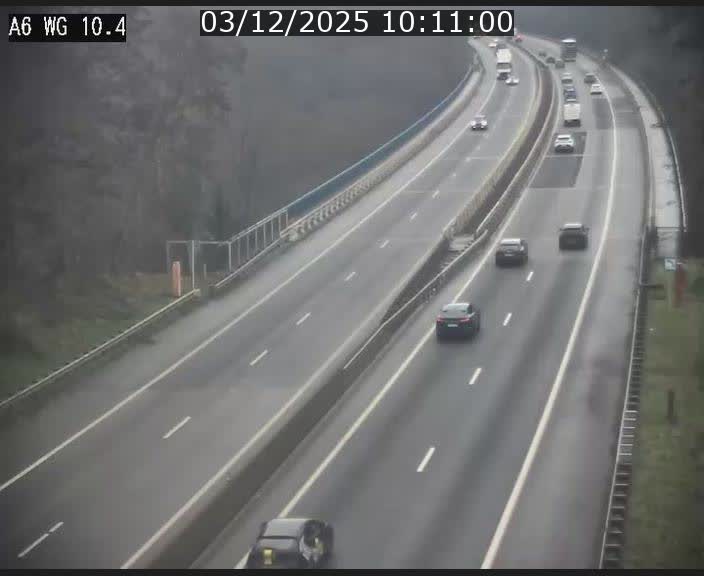 <h2>Traffic live webcam Luxembourg Mamer - A6 - BK 10.4 - direction Luxembourg/France/Allemagne</h2>
