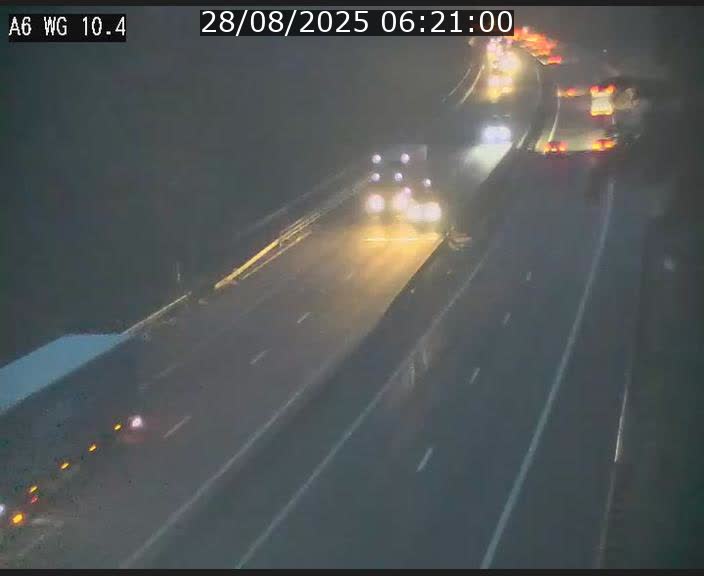 <h2>Traffic live webcam Luxembourg Mamer - A6 - BK 10.4 - direction Luxembourg/France/Allemagne</h2>