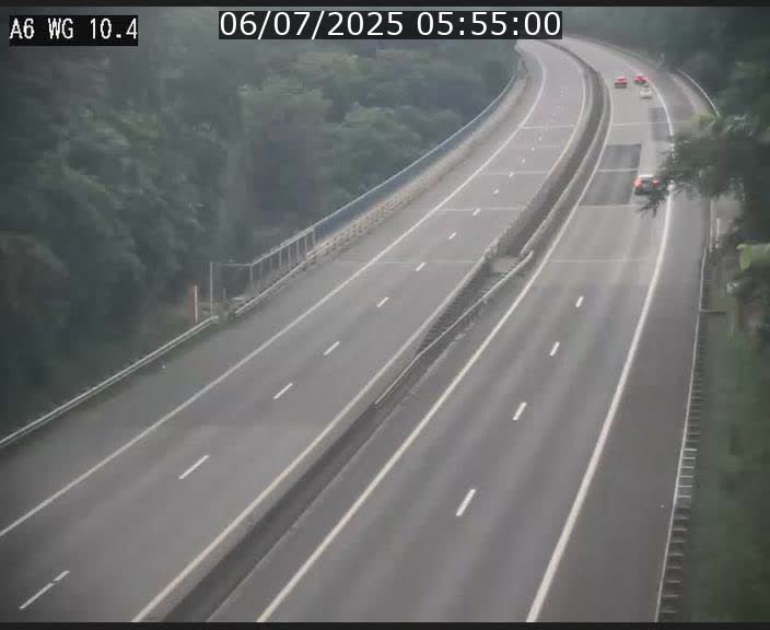 <h2>Traffic live webcam Luxembourg Mamer - A6 - BK 10.4 - direction Luxembourg/France/Allemagne</h2>