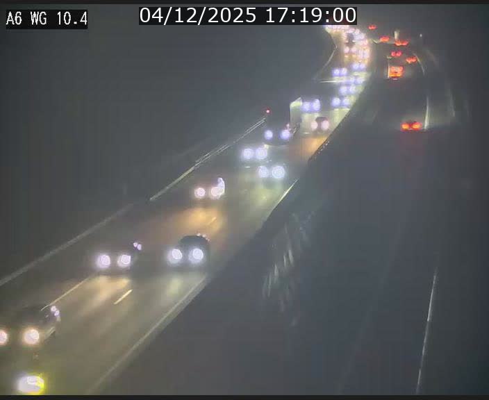 <h2>Traffic live webcam Luxembourg Mamer - A6 - BK 10.4 - direction Luxembourg/France/Allemagne</h2>