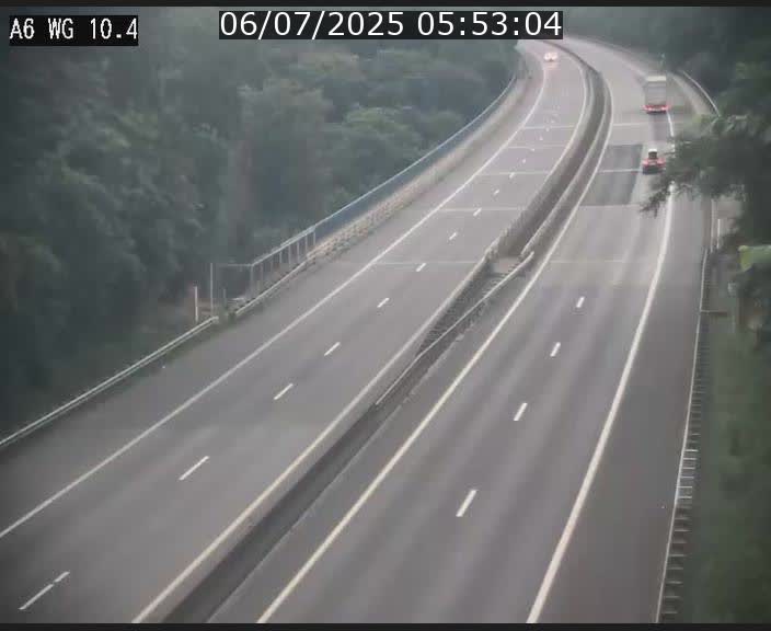 Traffic live webcam Luxembourg Mamer - A6 - BK 10.4 - direction Luxembourg/France/Allemagne