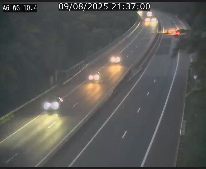 <h2>Traffic live webcam Luxembourg Mamer - A6 - BK 10.4 - direction Luxembourg/France/Allemagne</h2>