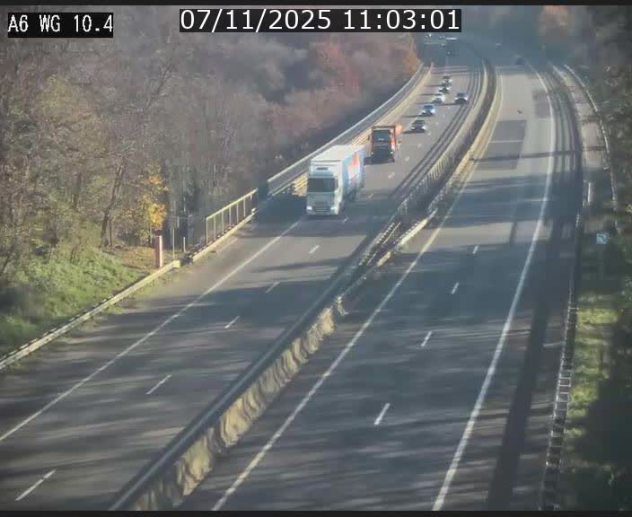 Traffic live webcam Luxembourg Mamer - A6 - BK 10.4 - direction Luxembourg/France/Allemagne