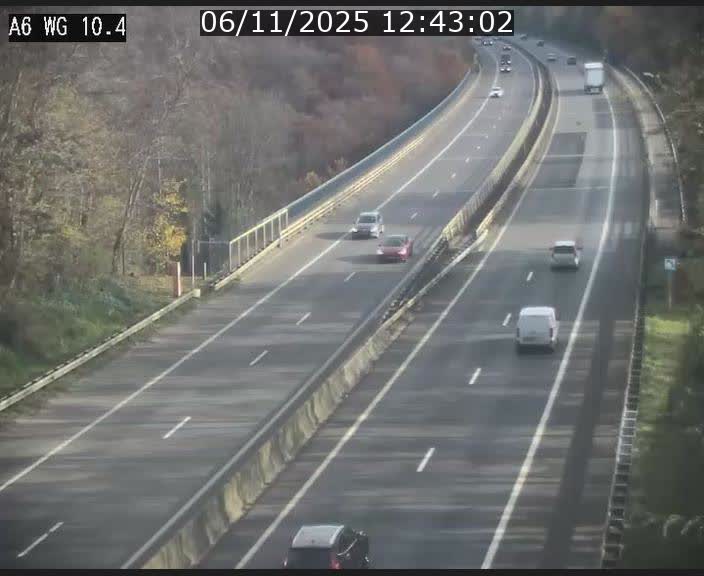 <h2>Traffic live webcam Luxembourg Mamer - A6 - BK 10.4 - direction Luxembourg/France/Allemagne</h2>