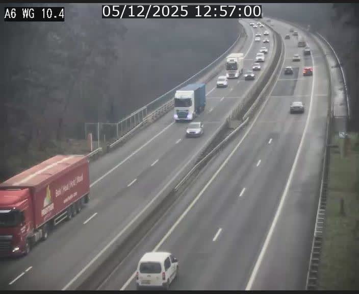 <h2>Traffic live webcam Luxembourg Mamer - A6 - BK 10.4 - direction Luxembourg/France/Allemagne</h2>