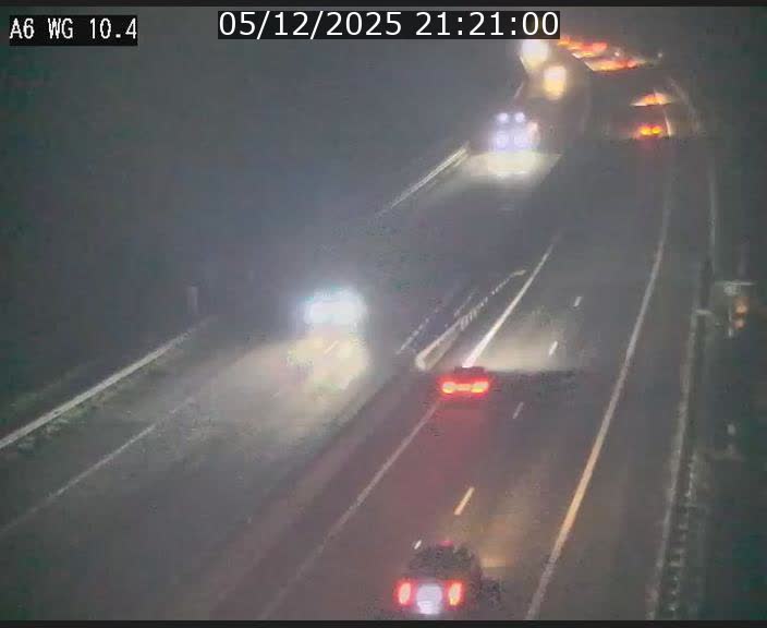 <h2>Traffic live webcam Luxembourg Mamer - A6 - BK 10.4 - direction Luxembourg/France/Allemagne</h2>