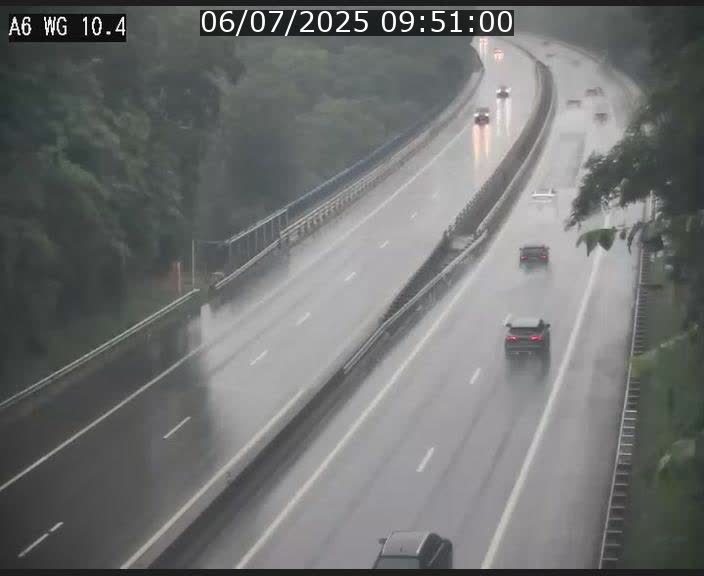 Traffic live webcam Luxembourg Mamer - A6 - BK 10.4 - direction Luxembourg/France/Allemagne