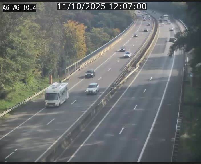 <h2>Traffic live webcam Luxembourg Mamer - A6 - BK 10.4 - direction Luxembourg/France/Allemagne</h2>