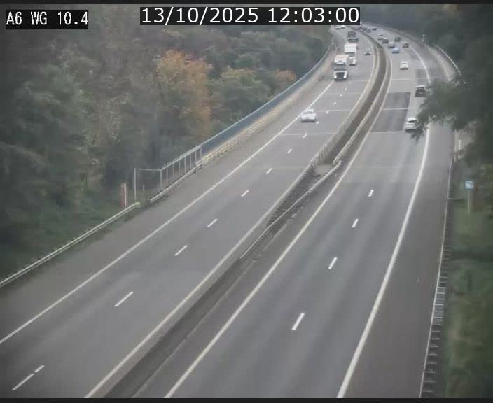 <h2>Traffic live webcam Luxembourg Mamer - A6 - BK 10.4 - direction Luxembourg/France/Allemagne</h2>
