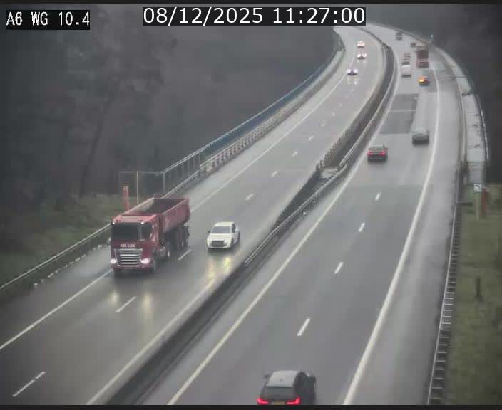 <h2>Traffic live webcam Luxembourg Mamer - A6 - BK 10.4 - direction Luxembourg/France/Allemagne</h2>