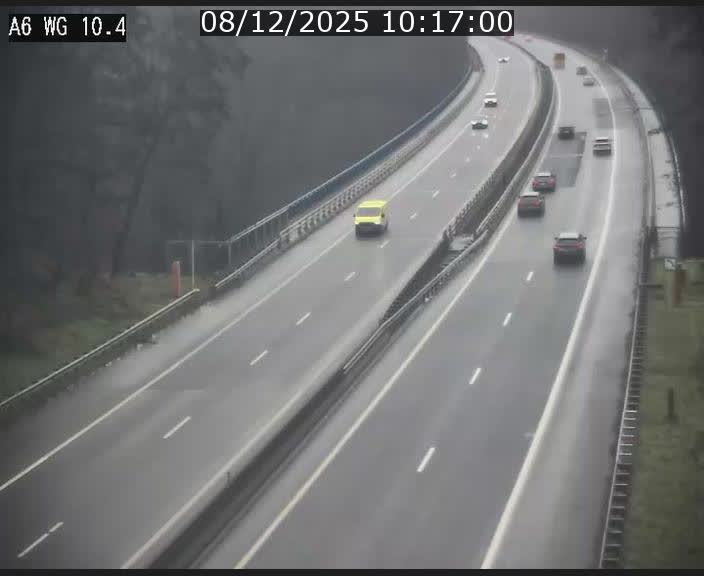 <h2>Traffic live webcam Luxembourg Mamer - A6 - BK 10.4 - direction Luxembourg/France/Allemagne</h2>