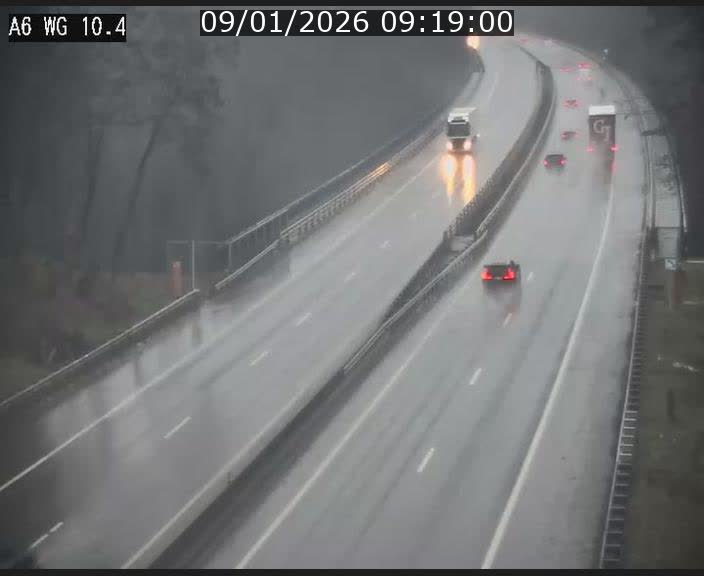 <h2>Traffic live webcam Luxembourg Mamer - A6 - BK 10.4 - direction Luxembourg/France/Allemagne</h2>