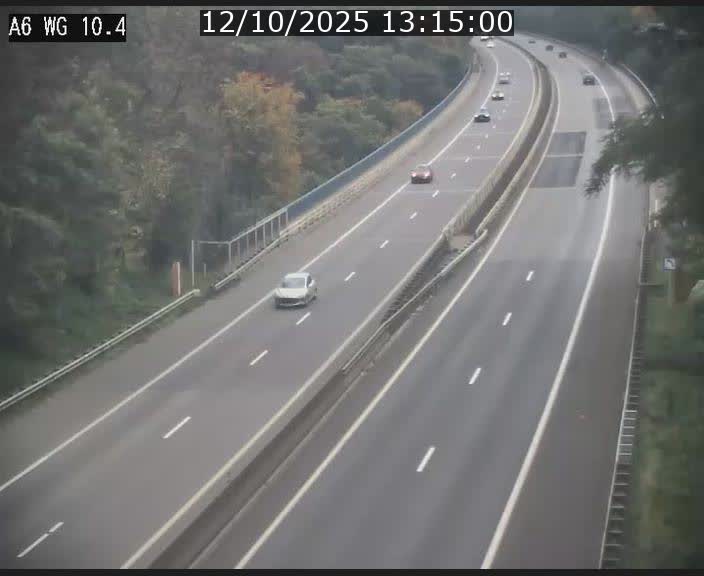 <h2>Traffic live webcam Luxembourg Mamer - A6 - BK 10.4 - direction Luxembourg/France/Allemagne</h2>