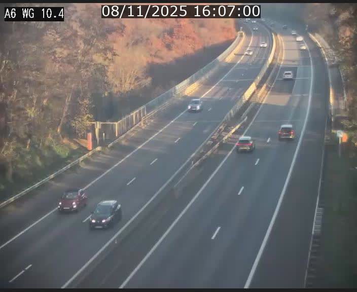 <h2>Traffic live webcam Luxembourg Mamer - A6 - BK 10.4 - direction Luxembourg/France/Allemagne</h2>