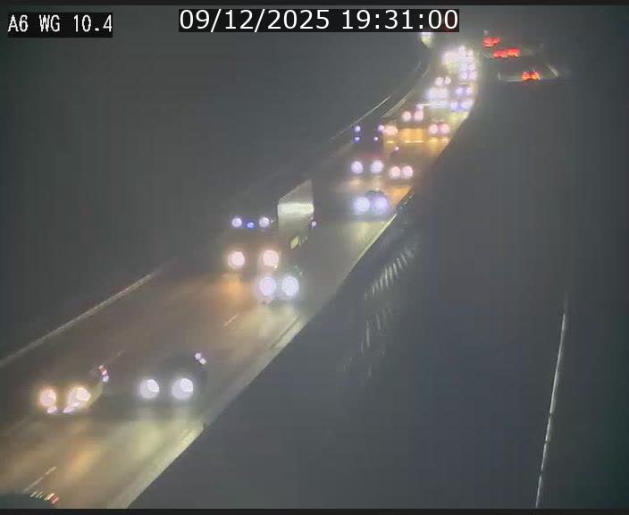 <h2>Traffic live webcam Luxembourg Mamer - A6 - BK 10.4 - direction Luxembourg/France/Allemagne</h2>